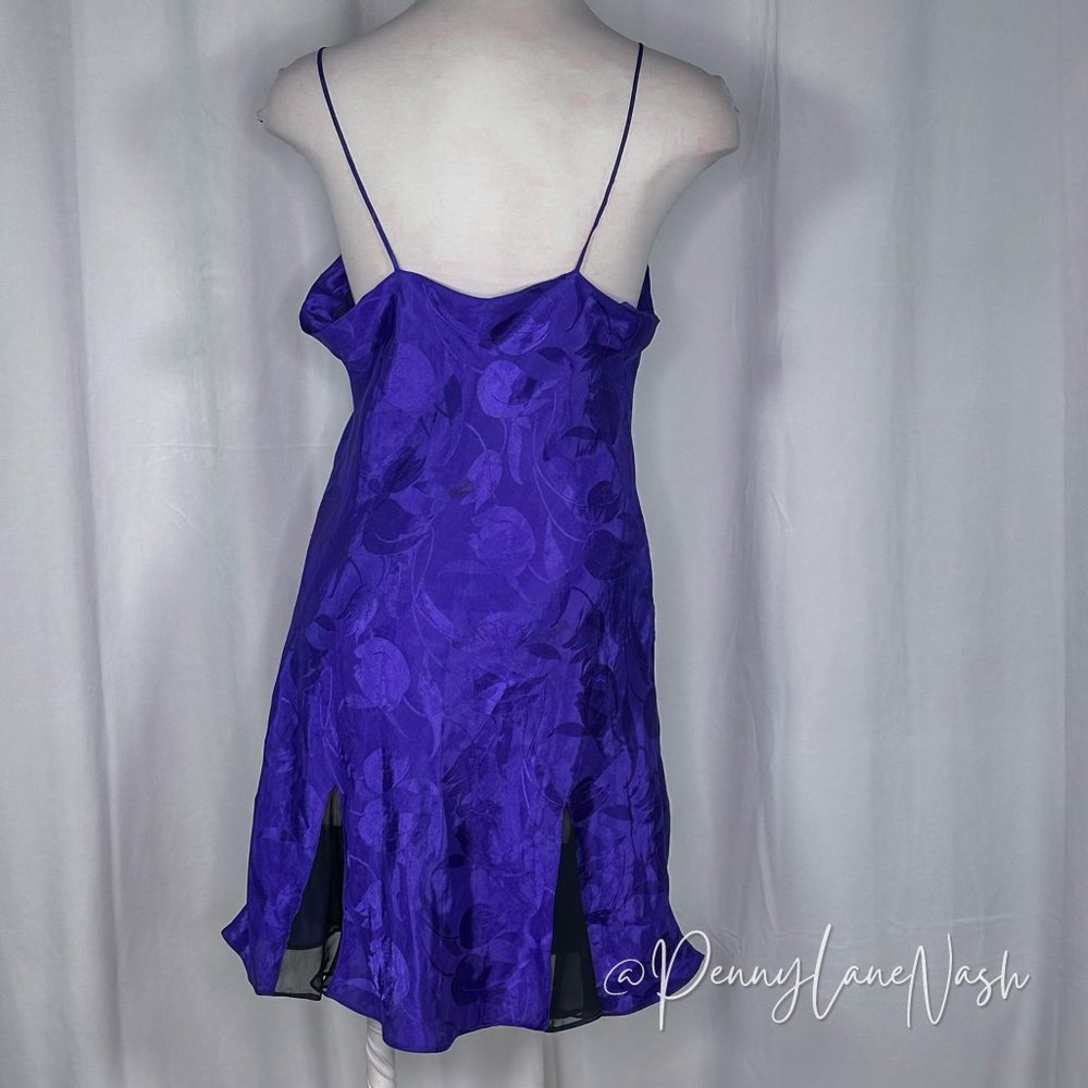 Vintage Victoria's Secret Gold Label Purple Slip Nightgown - Picture 5 of 10
